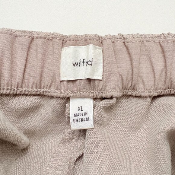 Aritzia Wilfred The Lodge Pant High Rise Relaxed Cruise Linen Taupe Cola Size XL - Picture 8 of 9